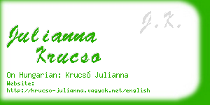 julianna krucso business card